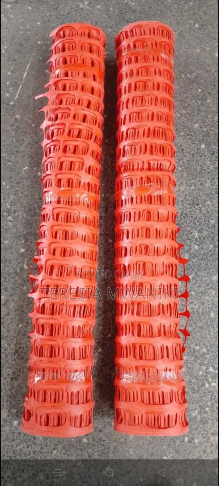 Orange Fence Safety Barrier Fencing Mesh.
