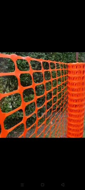 Orange Fence Safety Barrier Fencing Mesh.