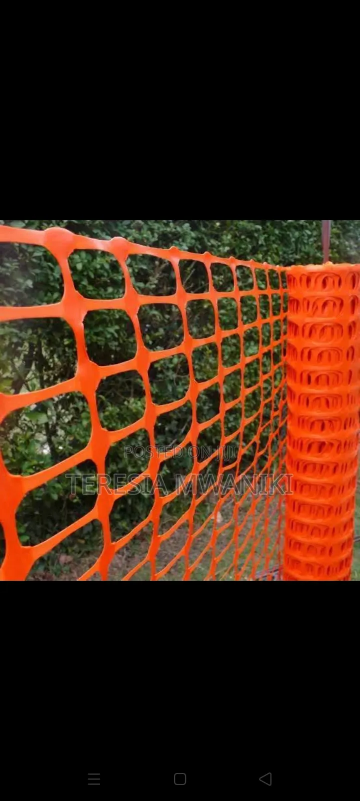 Orange Fence Safety Barrier Fencing Mesh.