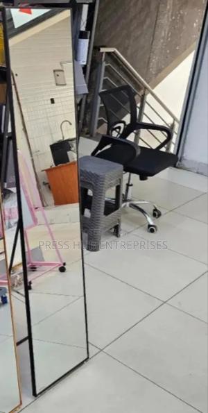 Black-Framed, Full-Length Standing Dressing Mirror. - thumbnail 2