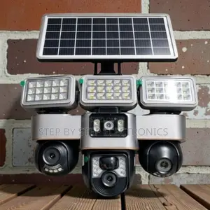 Smartphone Monitoring 12mp 4g PTZ 3-Lens Camera With Solar Floodlight