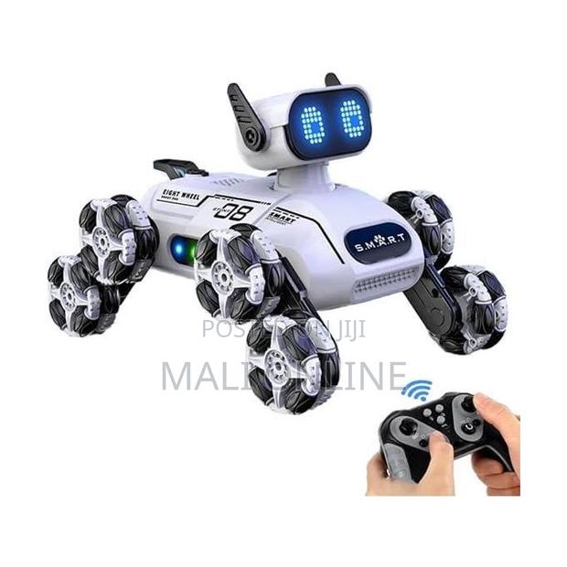 Rc Robot Dog Stunt Car 8-Wheel Gesture Control Toy 2.4ghz
