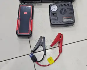 Car Jump Starter With Air Compressor and Emergency Power Bank
