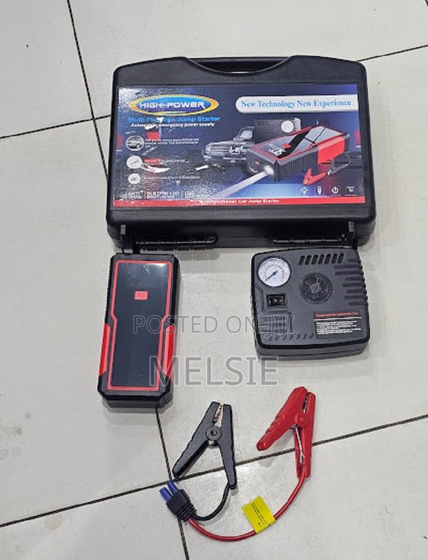 Car Jump Starter Multi Purpose Design With Air Compressor Pump - main view