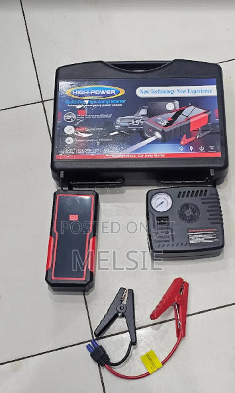 High Power Jump Starter 99800mah - Led Emergency Flashlight