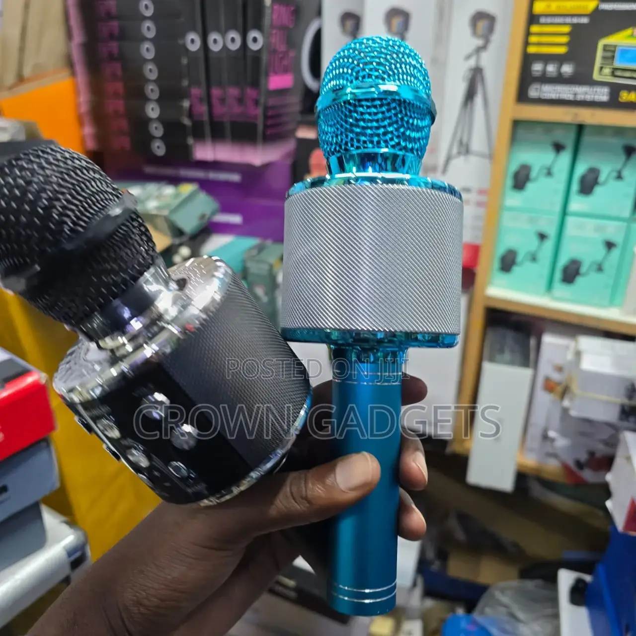 Ws-858 Wireless Bluetooth Karaoke Microphone Speaker