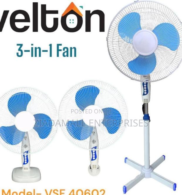 3 in 1 Wall,Table and Standing Fan One Fan. Three Ways to Cool.
