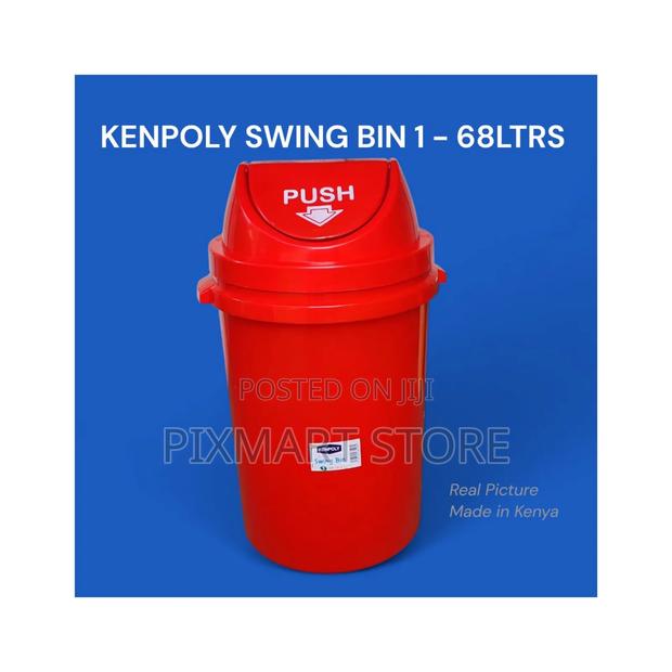 68l Kenpoly Swing Bin – Hands-Free, Sturdy Easy to Clean - main view