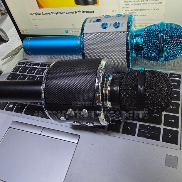 Ws-858 Bluetooth Karaoke Microphone With Speaker - main view