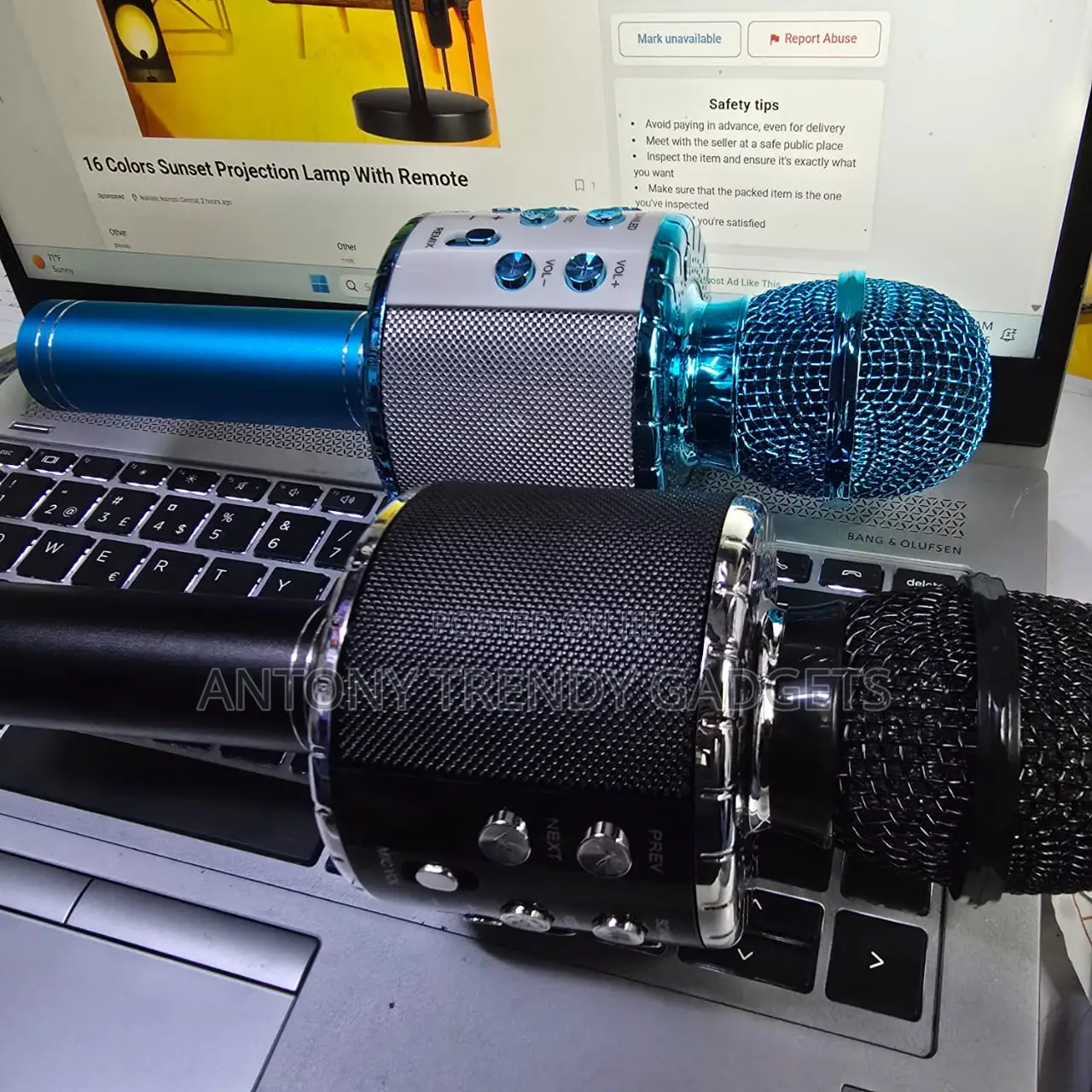 Portable Karaoke Microphone Bluetooth Speaker