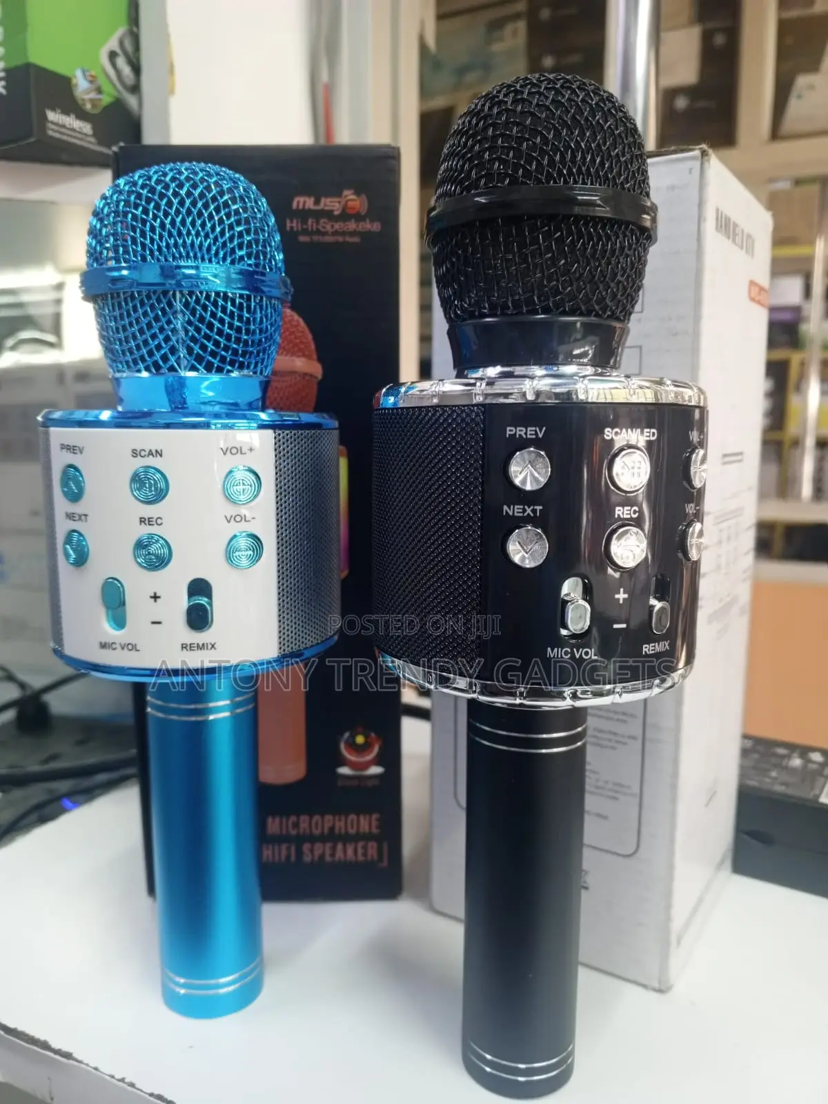 Handheld Wireless Karaoke Mic Usb Fm Rechargeable