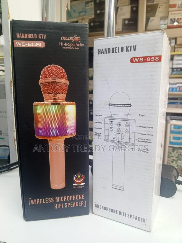 Ws-858 / Ws-858l Wireless Bluetooth Karaoke Microphones. - thumbnail 2