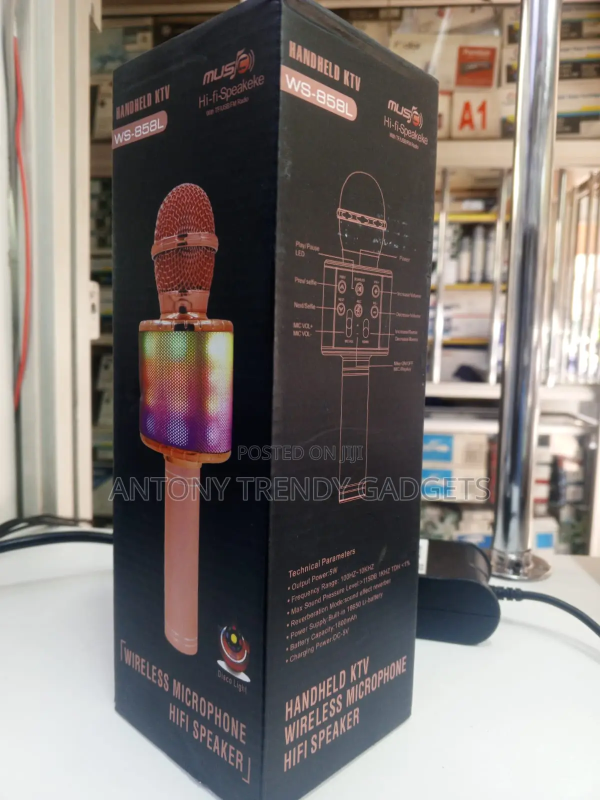 Ws-858 / Ws-858l Wireless Bluetooth Karaoke Microphones.