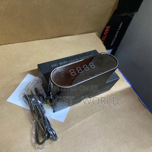 Portable Wifi Camera Clock – Rechargeable 1080p Security - main view