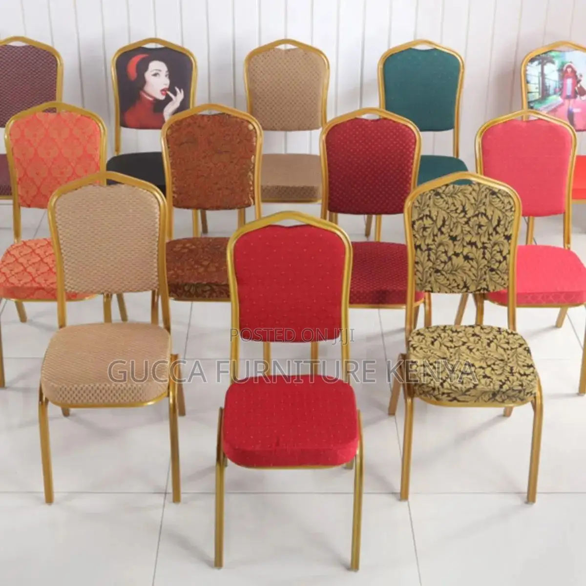 Armless Mid Back Conference Banquet Chair