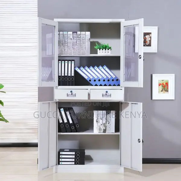 2-door Steel Office File Cabinet With Drawers