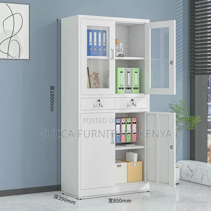 2-door Steel Office File Cabinet With Drawers