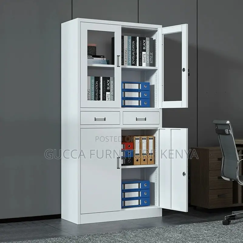 2-door Steel Office File Cabinet With Drawers