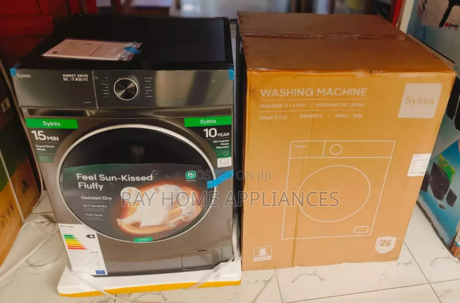 Syinix Washing Machine Wash Dry 10kgs/7kgs