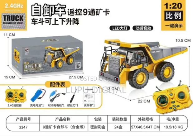 9 Channel Rc Dump Truck 2.4ghz Remote Control - thumbnail 3