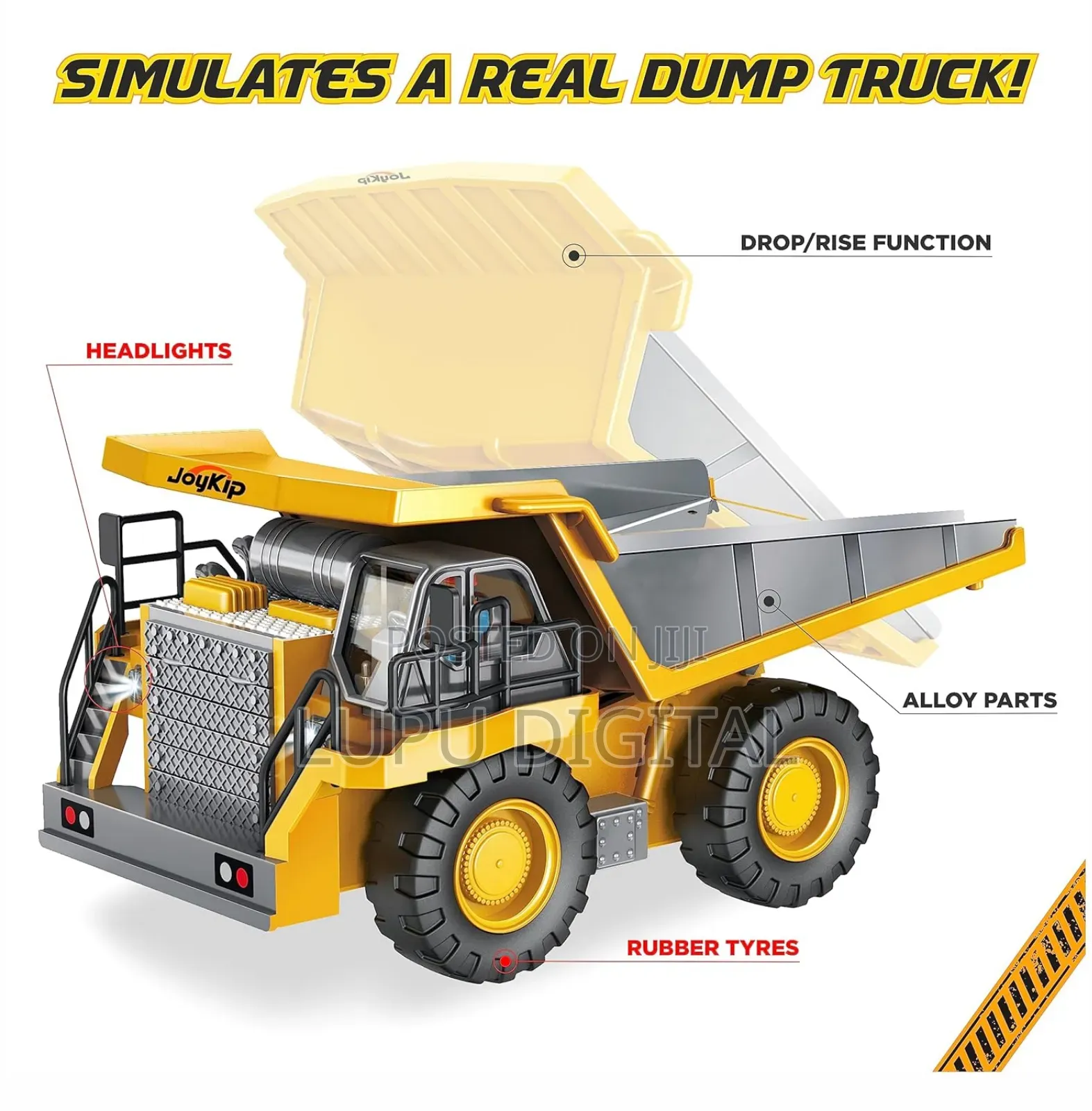 9 Channel Rc Dump Truck 2.4ghz Remote Control