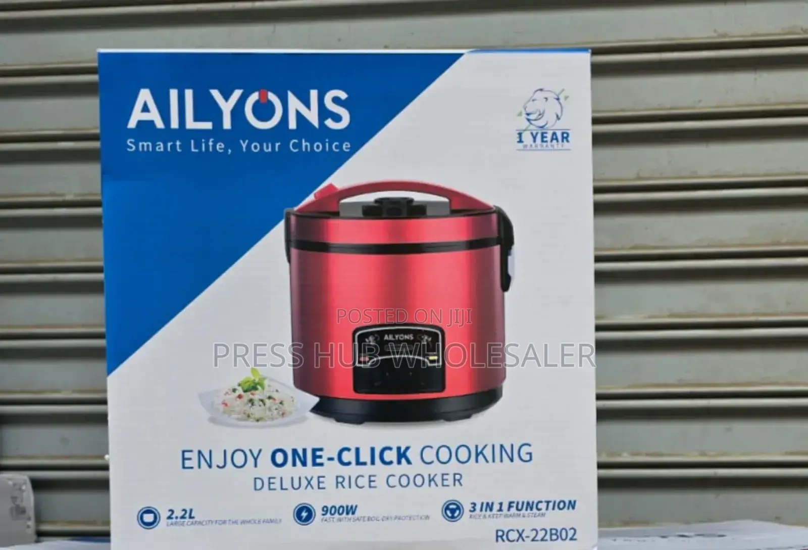 Ailyons Automatic Rice Cooker With Keep-Warm Function"