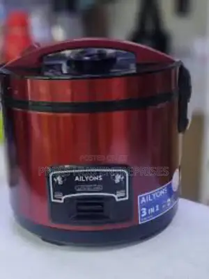 Deluxe 2.2l Automatic Electric Rice Cooker in Red.