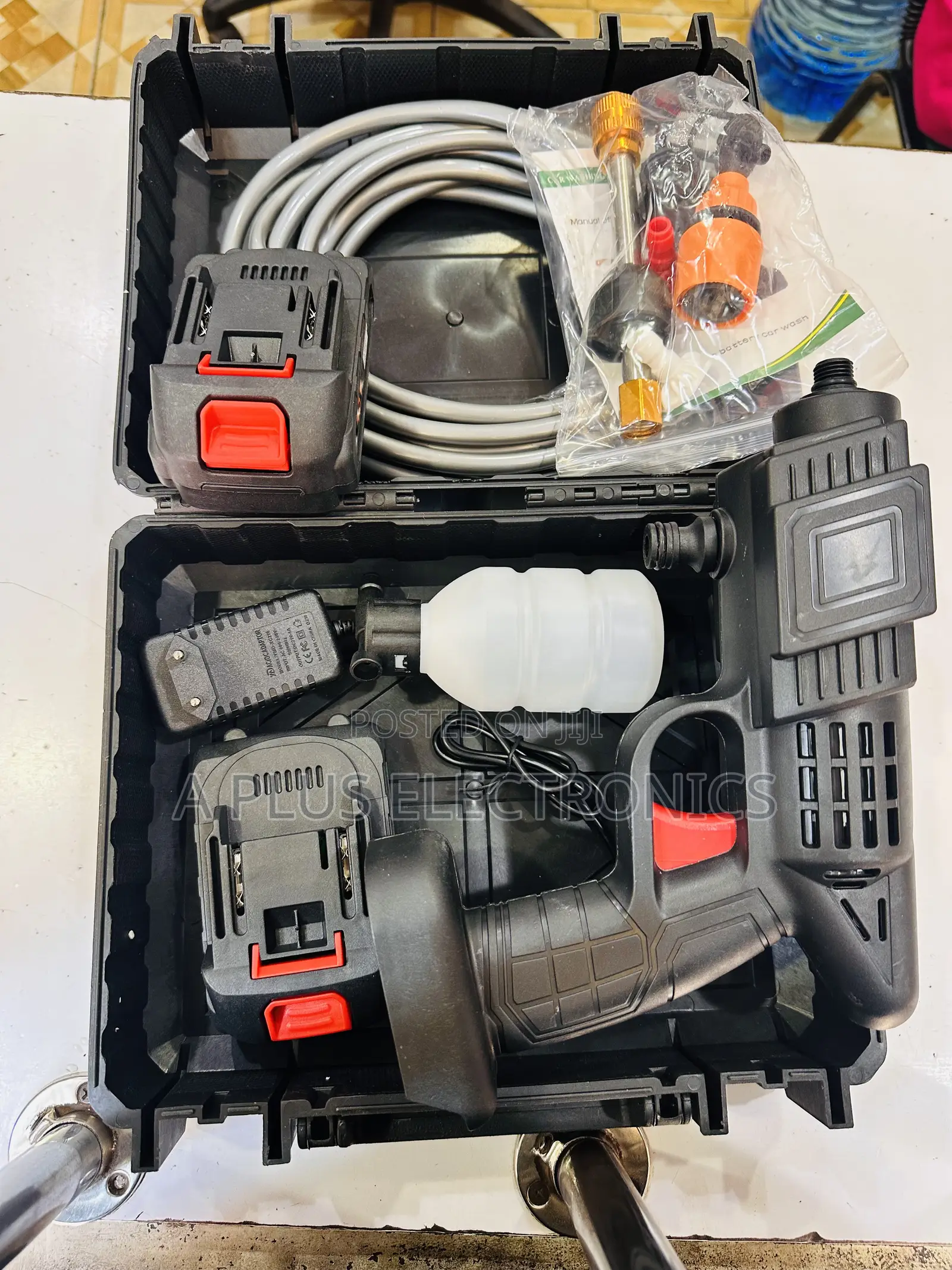 Rechargeable Car Wash Machine (With 2 Batteries) – Cordless Washer