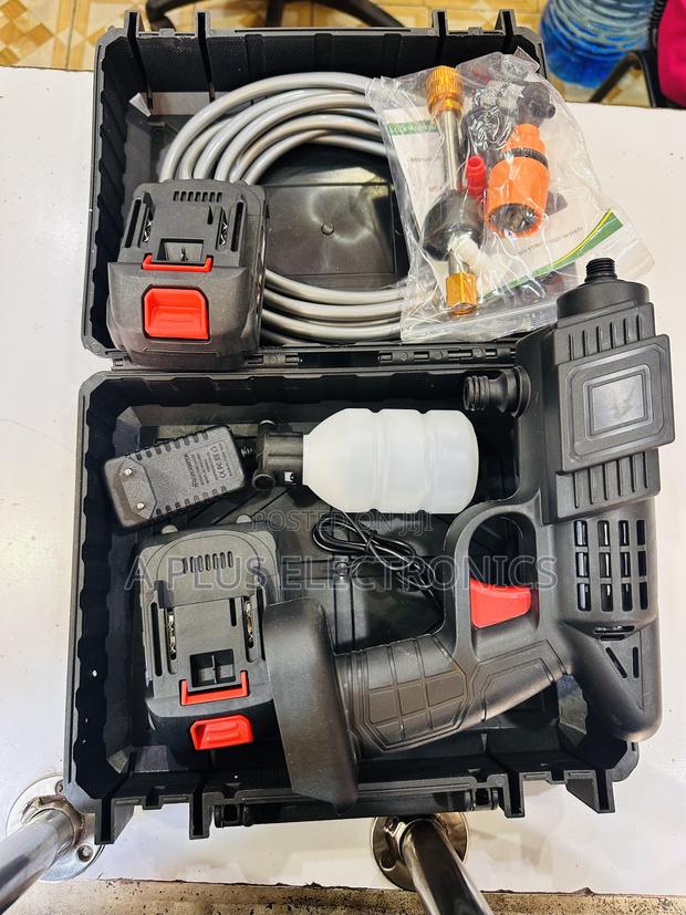 Rechargeable Car Wash Machine (With 2 Batteries) – Cordless Washer - main view