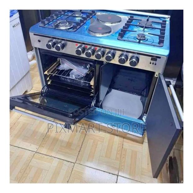 Haier 60x90cm 4+2 Standing Cooker With Gas Compartment Sensor