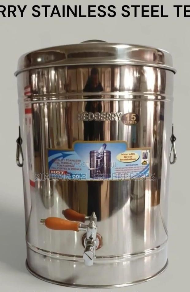 Redberry Stainless Steel Tea Urn – 30 Litre Heavy-Duty Beverage Dispe
