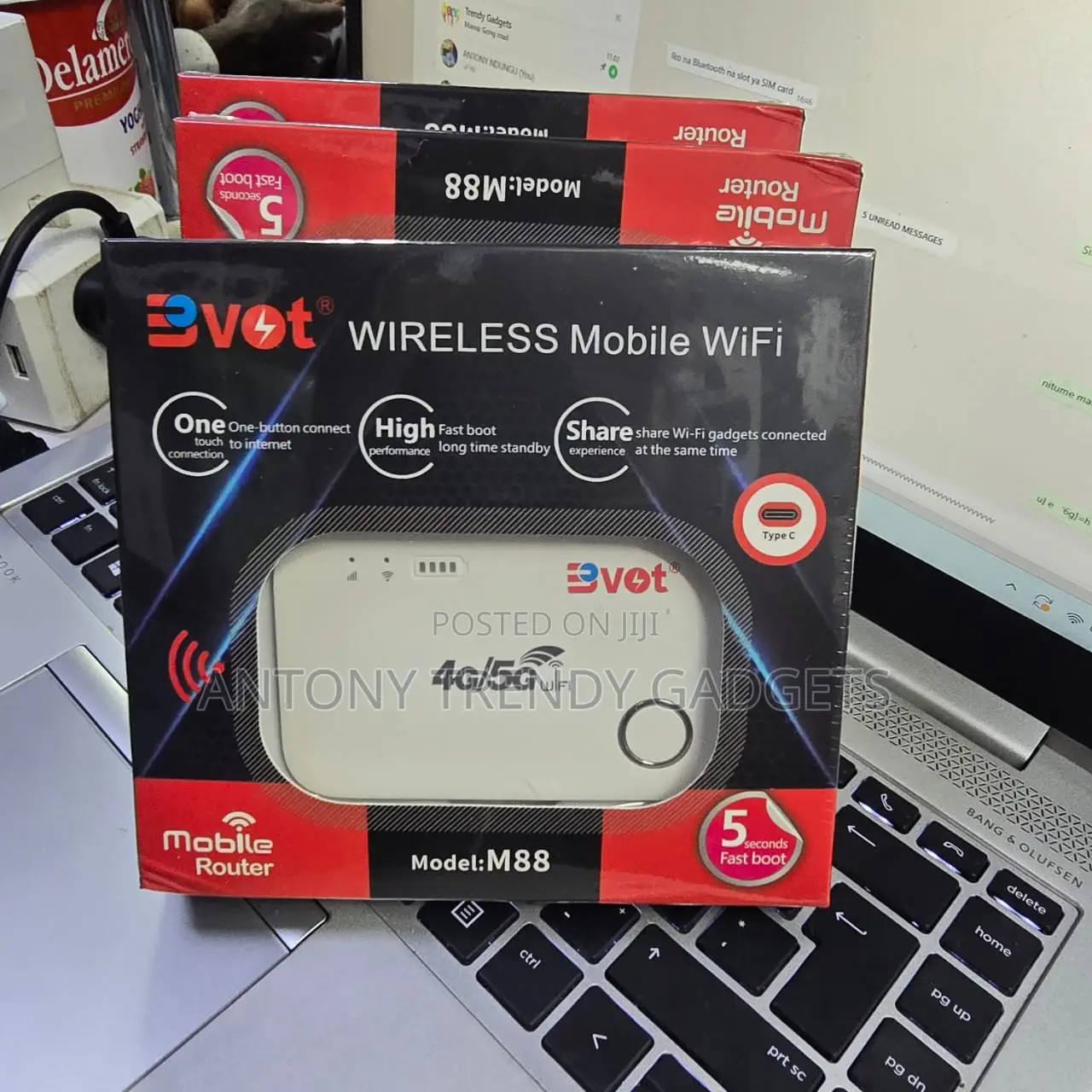Bvot M88 Portable 4g/5g Mifi Router Type-c