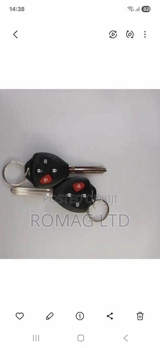 Toyota Remote Car Alarm System