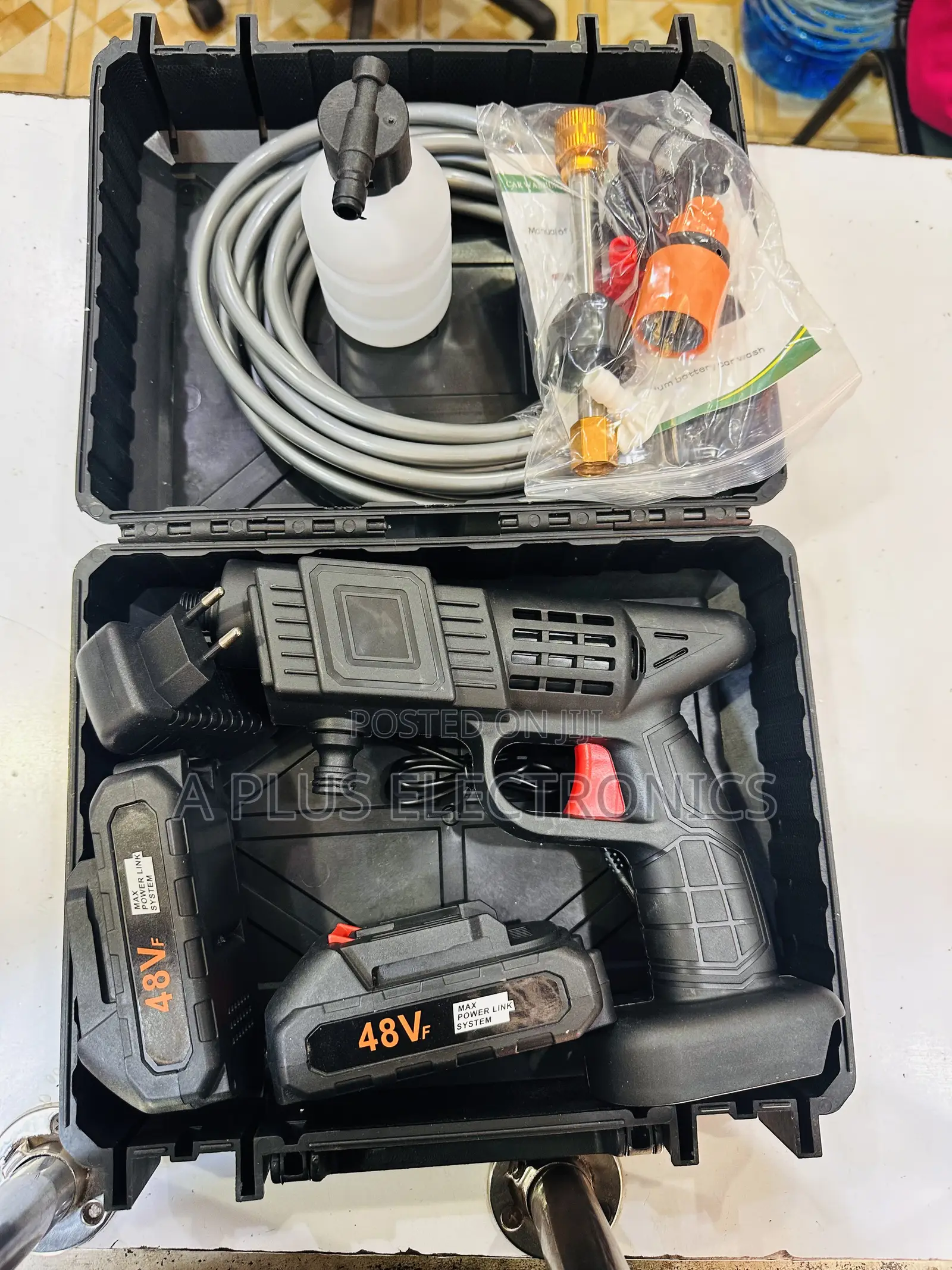 Rechargeable Car Wash Machine (With 2 Batteries) – High Performance