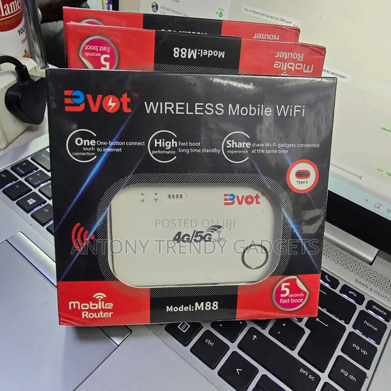 Bvot M88 Travel 4g/5g Wifi Router Long Standby