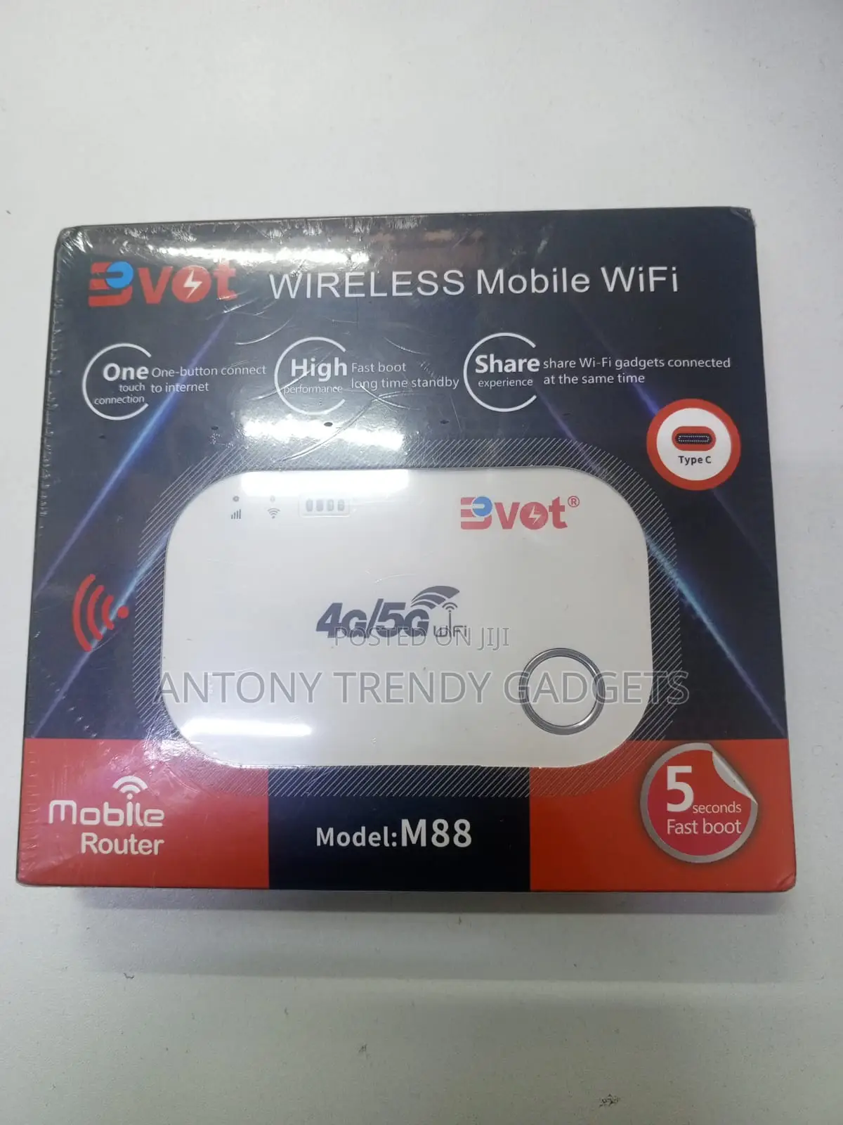 Bvot M88 4g/5g Wireless Mobile Wifi Router, M88 Wireless Mifi Router