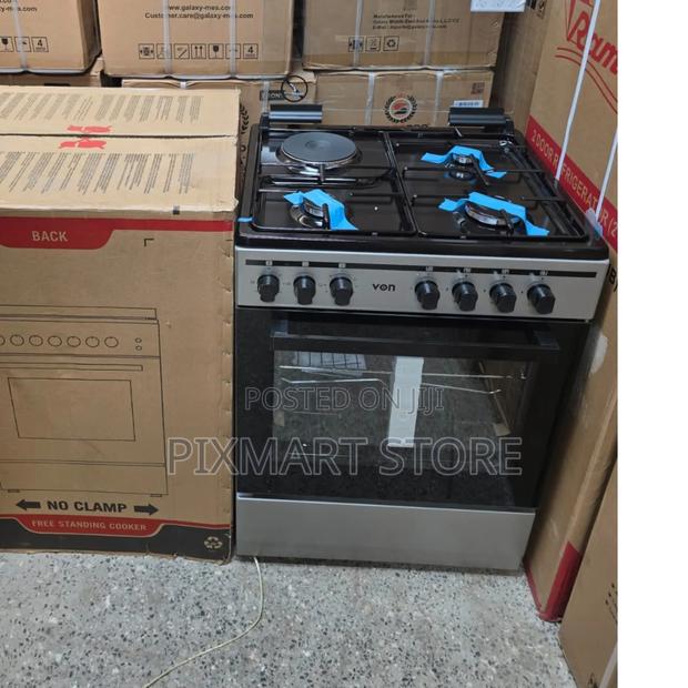 60×60 Von 3 Gas + 1 Electric Standing Cooker – Dual Fuel Kitchen Range