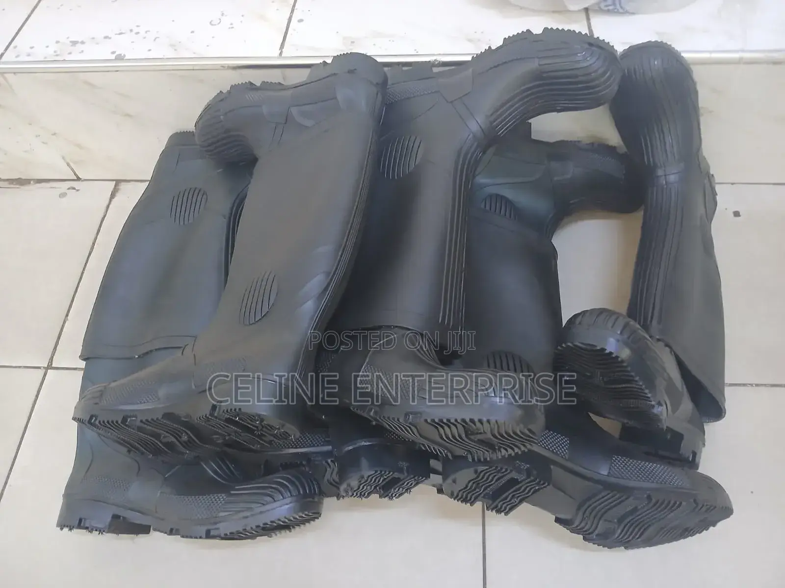 Cp Black Gumboots Strong And Durable All-weather Use