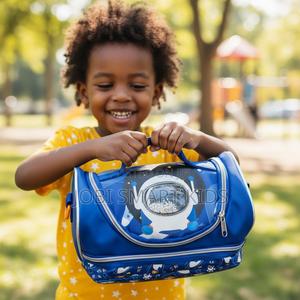 Space-Themed Lunch Bag for Kids | Durable Spacious Lunch Carrier - main view