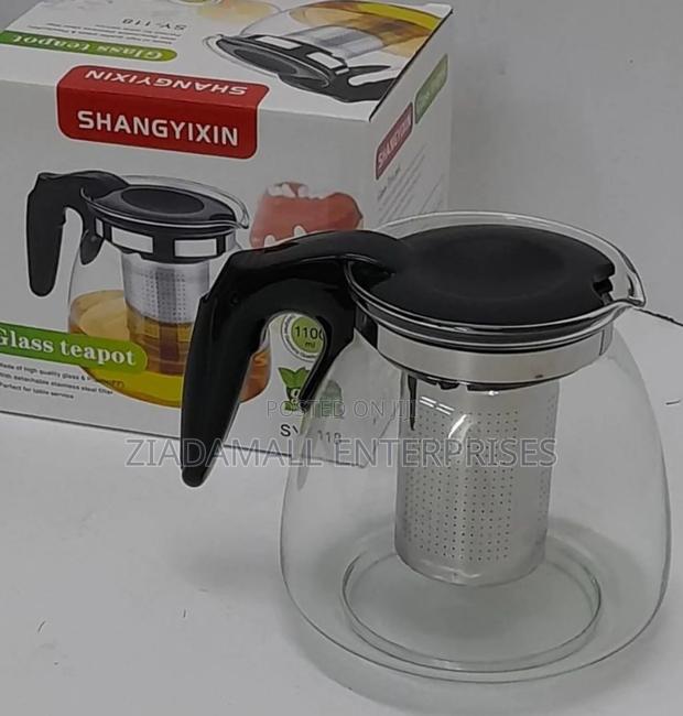 Glass Tea Pot Modern Clear Glass Tea Pot (1100ml)