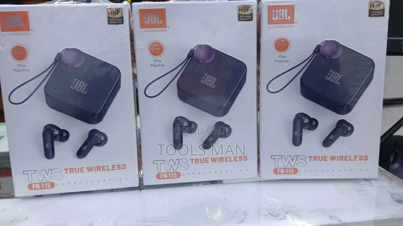 JBL TWS True Wireless Fn-115 Earphones.