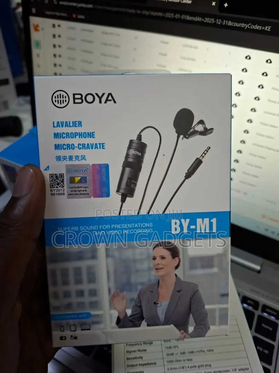 Boya by-M1 Clip-on Mic for Phone DSLR Pc