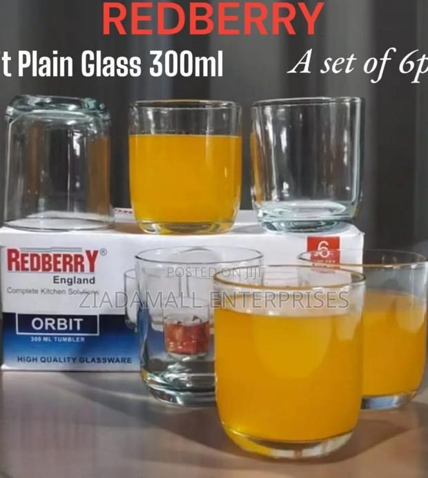 Set of 6 Redberry Orbit 300ml Glasses