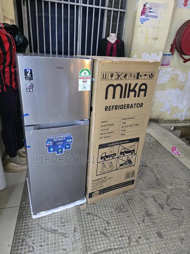 Mika Fridge Double Door 138litres