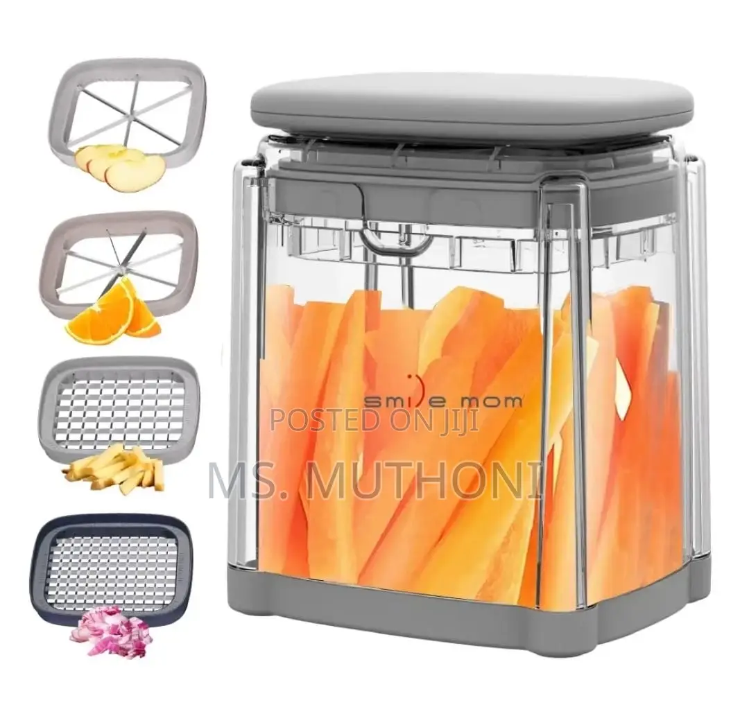 Multi-Functional Press-Type Vegetable and French Fry Cutter Set.