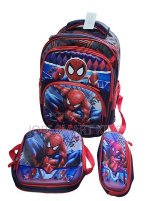 Spider-Man 3-Piece School Bag Set for Boys | Waterproof Backpack - main view