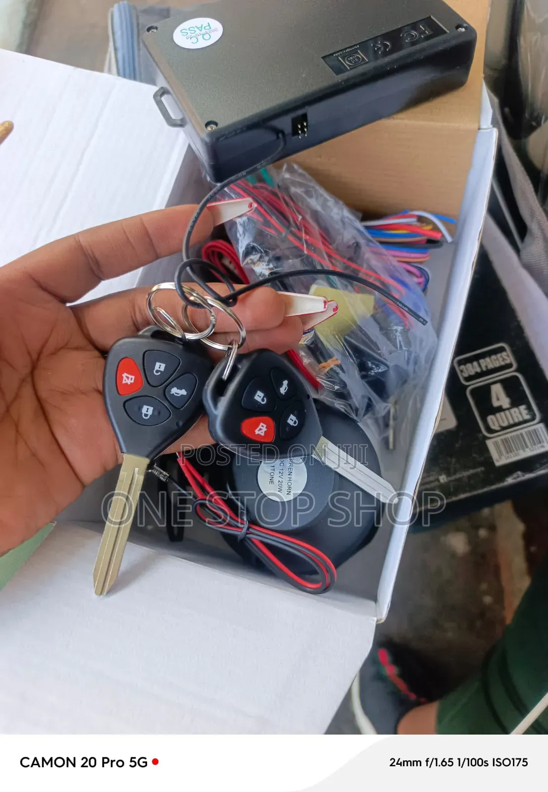 Car Alarm System+2flip Fob 3button Alarm
