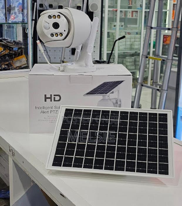 Ubox 4mp Solar-Powered PTZ Camera (Single Lens) Pan-Tilt-Zoom (Ptz) .