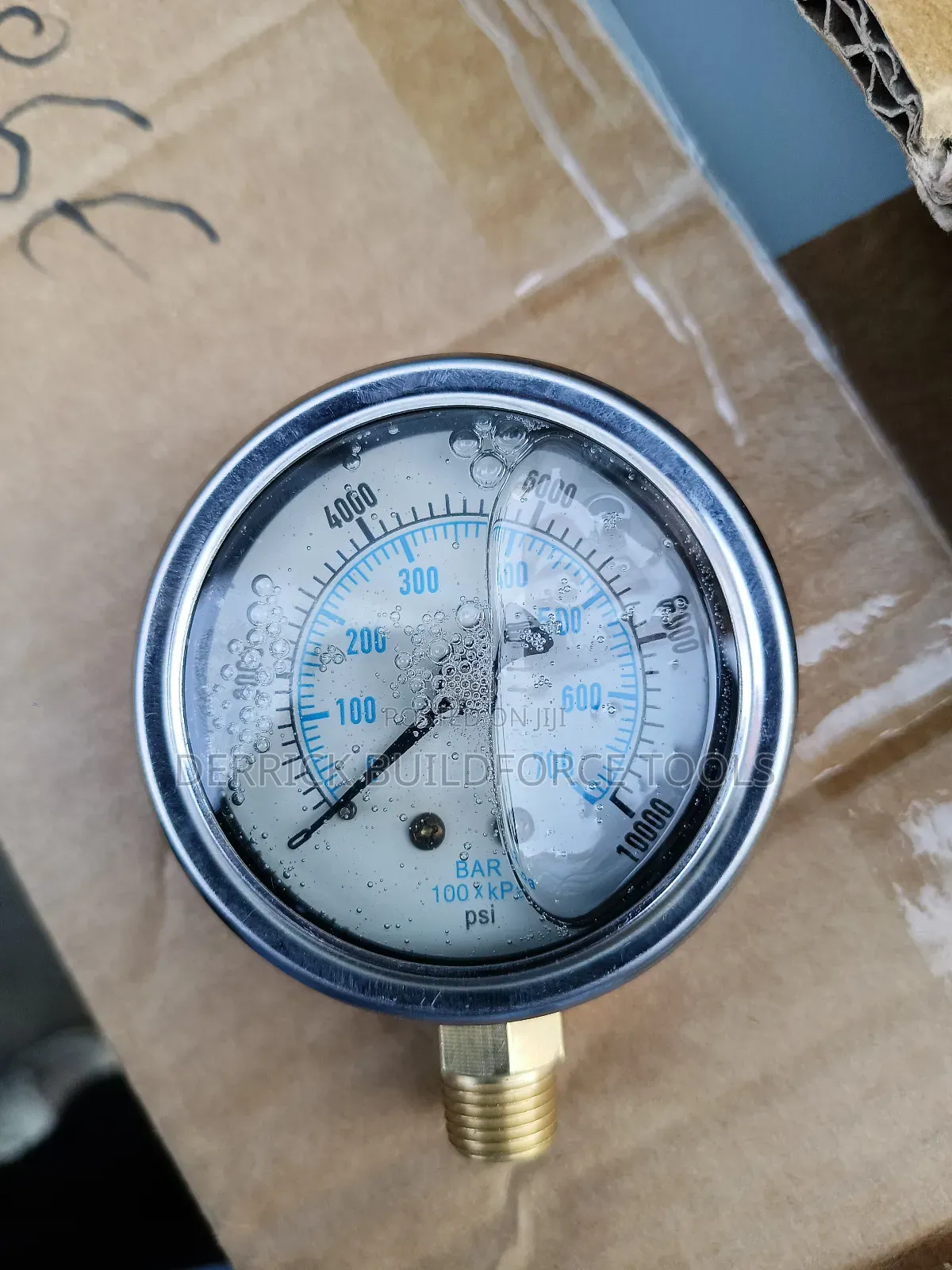 10,000psi Mercury Pressure Gauge