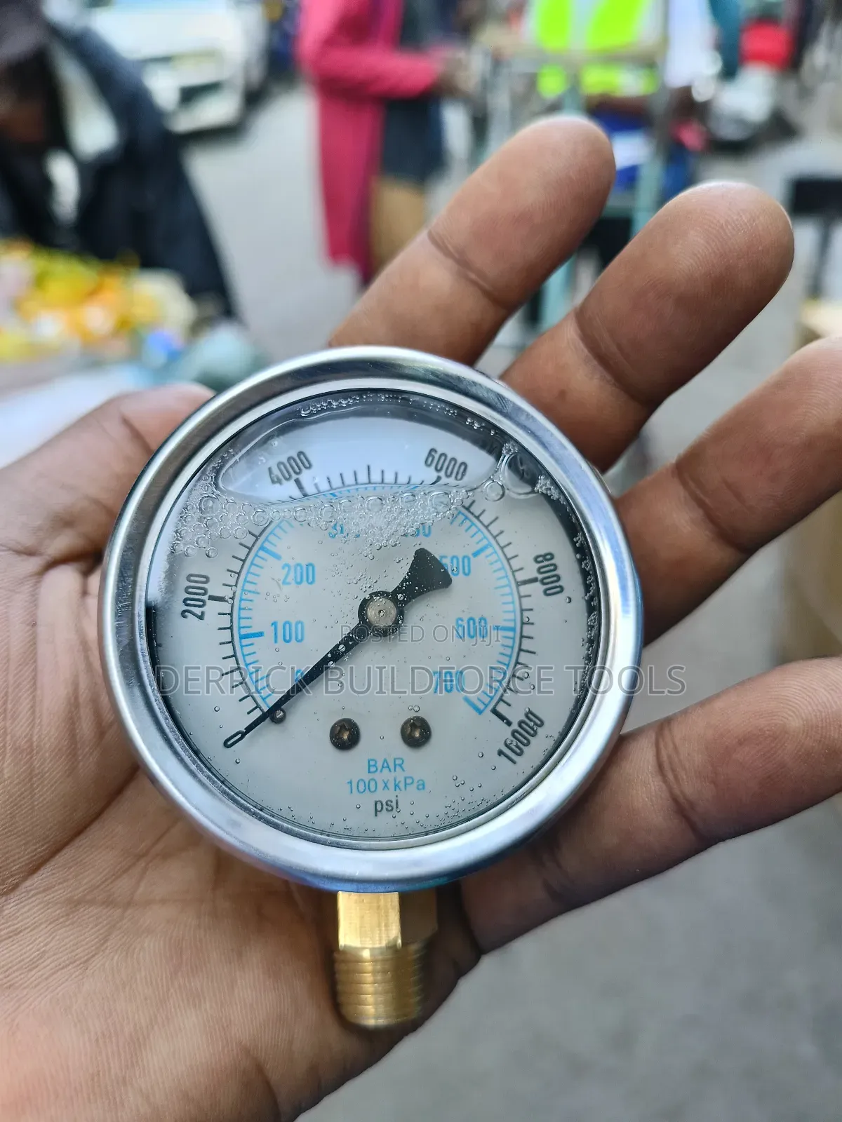 10,000psi Mercury Pressure Gauge